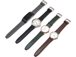 Correa de cuero de repuesto para reloj, elegante y duradera. Gokoco