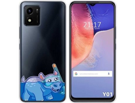 Carcasa Vivo Y01 TUMUNDOSMARTPHONE Dibujos Transparente Hipo Multicolor