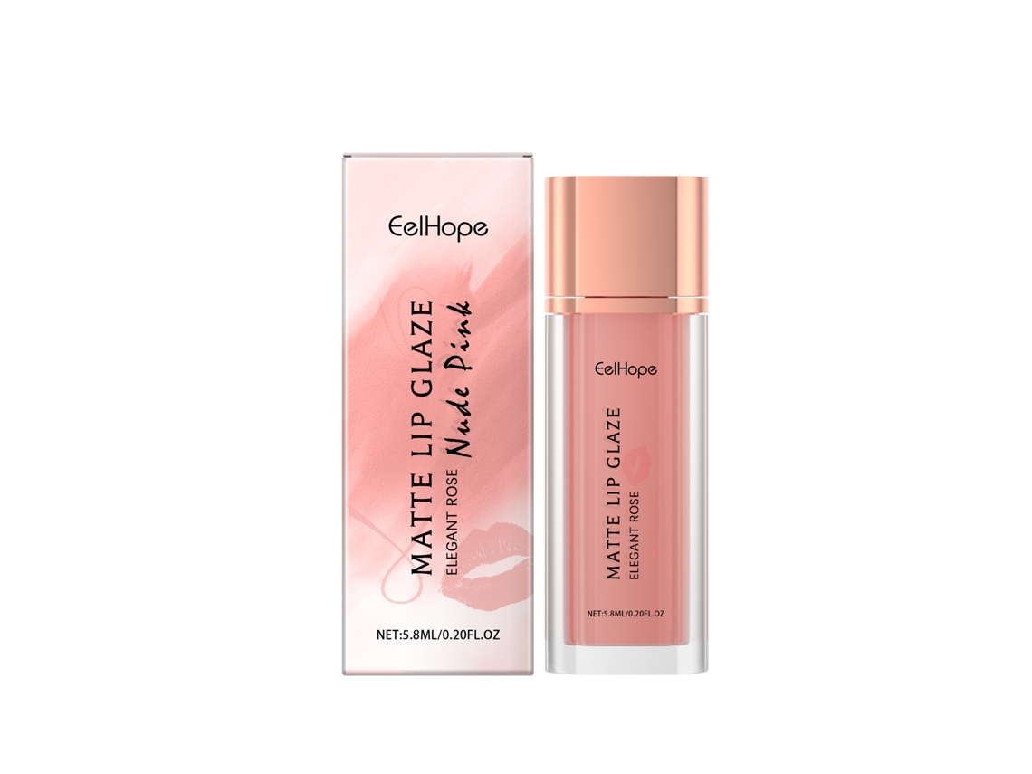 Labial mate rosa nude brillante