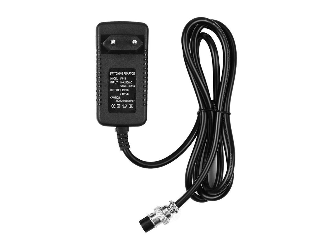 Adaptador De Corriente Ca Para Mesa De Mezclas, 15 V 230 Ma, Conector Redondo Universal De 4 Pines Para 16 Canales.