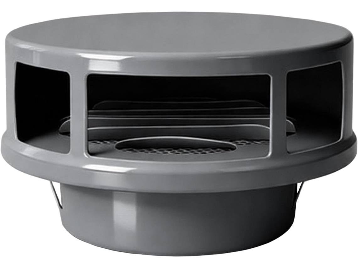 Rejilla De Ventilación Redonda Liguoyi 70/100/150/180/200 Mm, Acero Inoxidable 304, Con Conducto Ventilació...