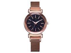 Reloj De Pulsera Informal Para Mujer Con Correa De Aleación Ajustable Y Cierre Magnético - Marrón