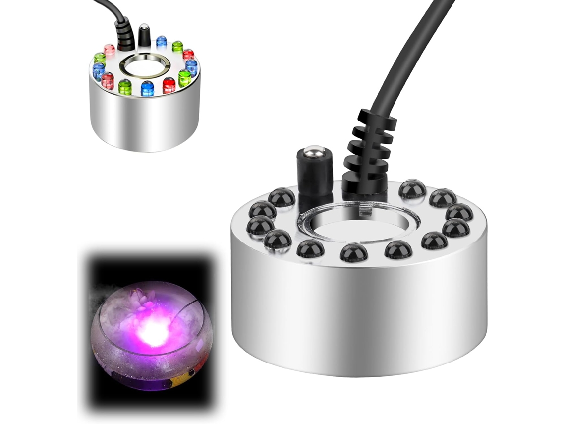 Humidificador Ultrasónico Con 12 Luces Led De Colores,chrui
