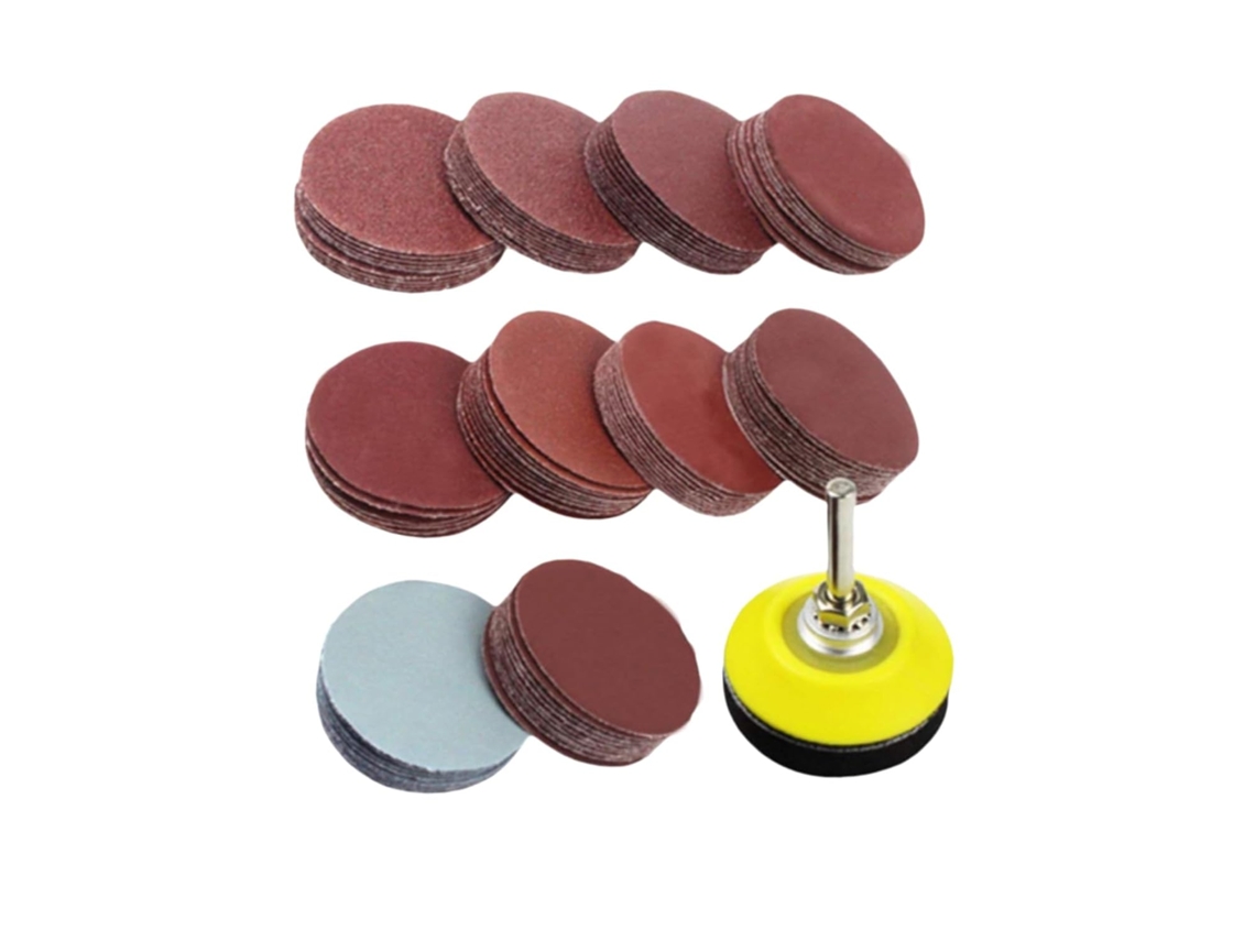 Kit con 100 discos abrasivos para taladro | Sin marca