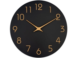 Reloj de pared de madera de 30 cm, silencioso, sin tictac, funciona a pilas, para cocina. Nicecee (30 cm)