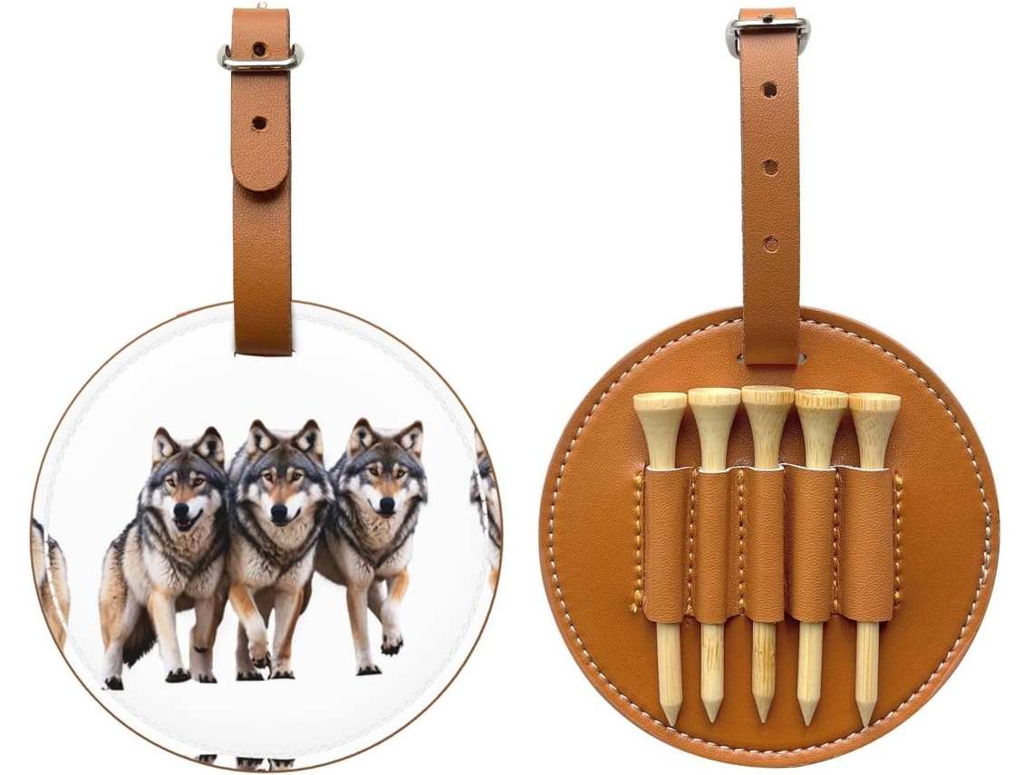 Bolsa para Guardar Tees de Golfe Wolf Pack, Preta Fácil de Transportar e Mais Eficiente para Jogar Golfe.