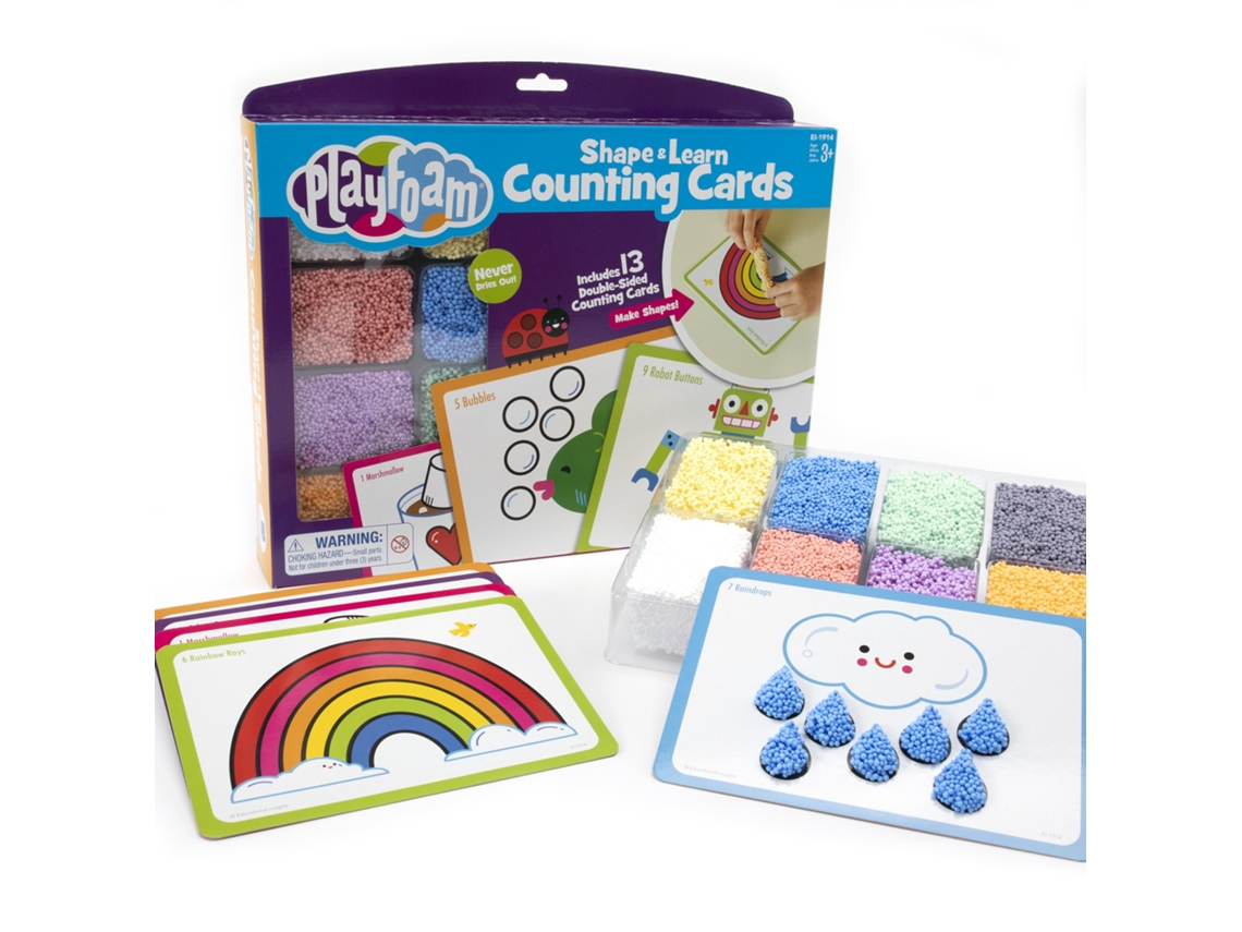 Juego educativo de conteo con espuma de juego de Learning Resources for Children - Tarjetas de colores