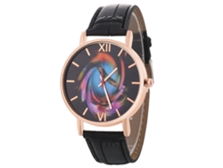 Reloj Para Mujer Coreano Zhoulianfa Correa De Cuero Quartz T0138-z Negro