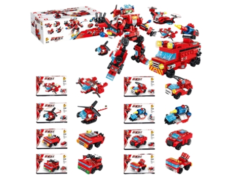 Building Blocks OHPA 8 en 1 camión de bomberos TY0823 (Edad mínima: 6 años)