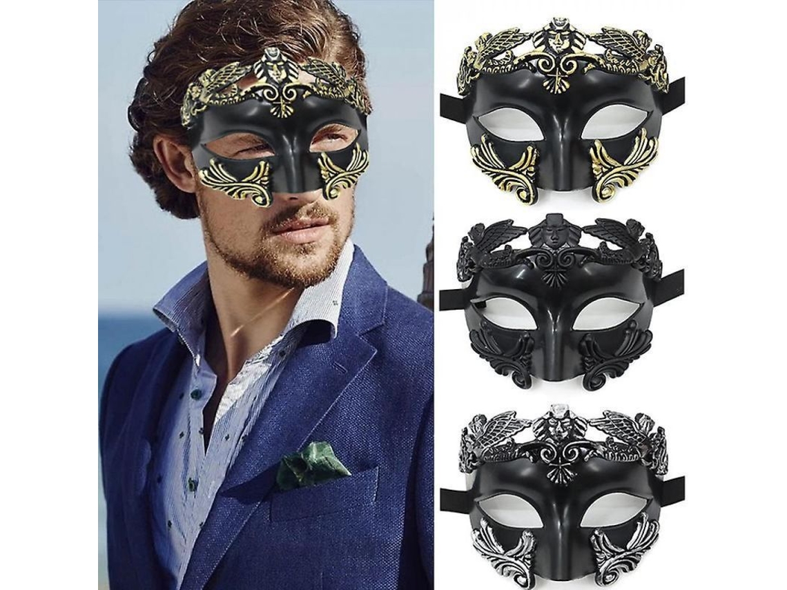 Máscara Para Hombre - Máscara De Carnaval Greco-romana Veneciana M Jxm