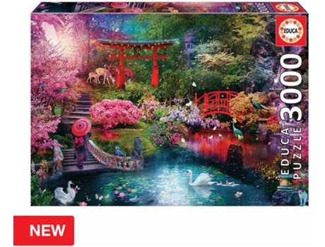 Puzzle EDUCA 3000 Jardín Japonés (Edad Mínima: 12 Años - 3000 Piezas)