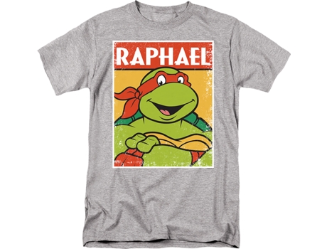 Camisetas Unisex DEEPSTONE Distressed Raphael Photo Teenage Mutant Ninja Turtles brezo atlético (XXXL)