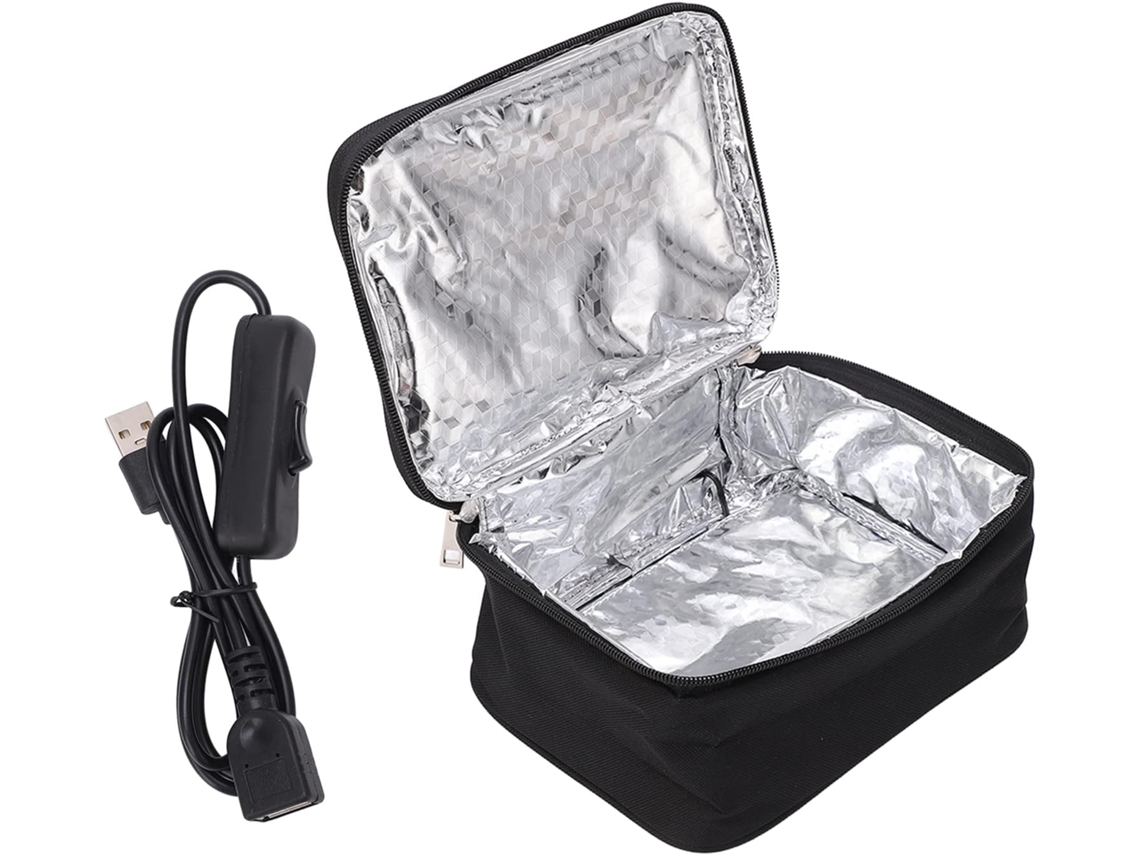 Horno Portatil 12v, Bolsa Comida Usb, Caja Calefactada Con Revestimiento Aluminio 2 Metodos