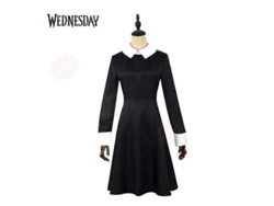 Disfraz De Wednesday Addams De La Academia Nevermore, Uniforme Escolar, Conjunto Unisex.