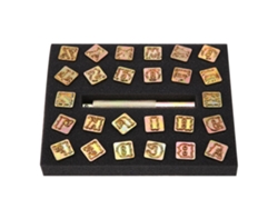 Estampas De Letras De Metal 13mm Vintage Para Artesanato Com 26 Letras