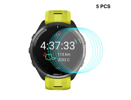 5 piezas para Garmin Forerunner 965 ENKAY 0,2 mm 9H protector de pantalla de vidrio templado película de reloj