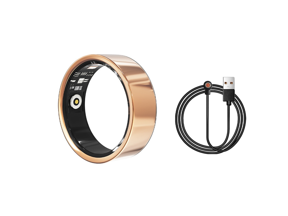 Anillo Inteligente R02D: Monitoriza La Frecuencia Cardíaca, El Oxígeno En Sangre, La Salud, El Ejercicio Y El Sueño (Oro Rosa, 10#) CHRUI