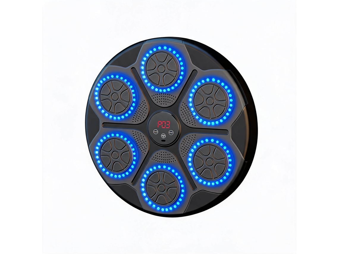 Máquina de boxeo Bluetooth con soporte de pared para altavoces y equipos musicales DIGITALLAB Azul