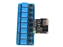 Omni-módulo De Control Ethernet Con 8 Canales De Relé Puerto Rj45 Servidor Web Lan Wan