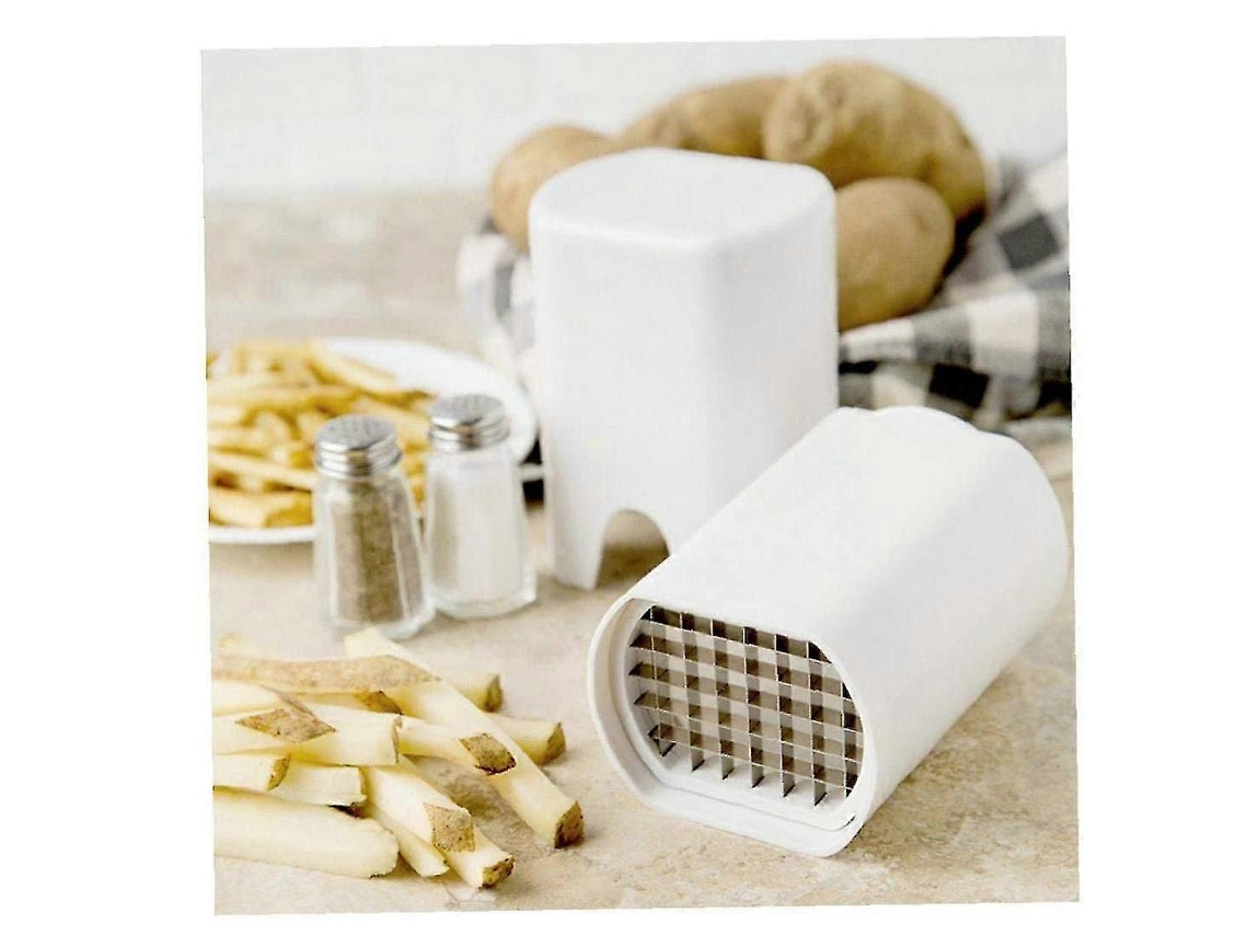 Cortador de papas fritas profesional Rosewell de acero inoxidable con 2 cuchillas