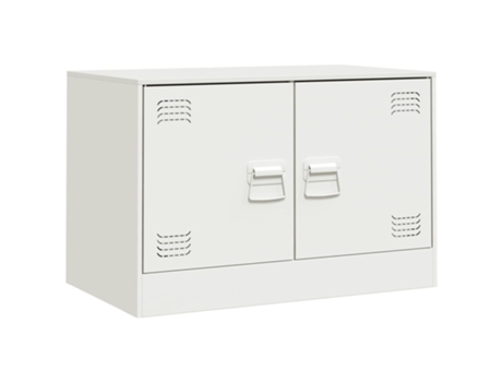 Mueble De Tv VIDAXL Blanco Acero (67x39x44 cm)
