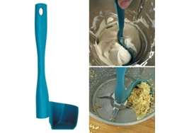 Espátula giratoria para picadora de carne, herramienta de cocina, utensilio de alimentos, segura según la FDA.