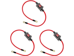 3 Interruptores De Cableado De Doble Cara Dpst De 12 V Cc Y 12-24 V Cc, 25 A, Ip65 Con Conexión De Encendido/apagado.