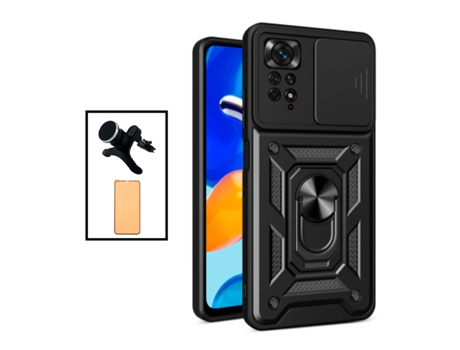 Funda para Xiaomi Redmi Note 11 Pro, Redmi Note 11 Pro+ GIFT4ME Vidrio Templado Negro
