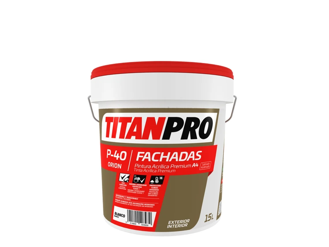Tinta Acrílica TITAN (Blanco - 15 L)