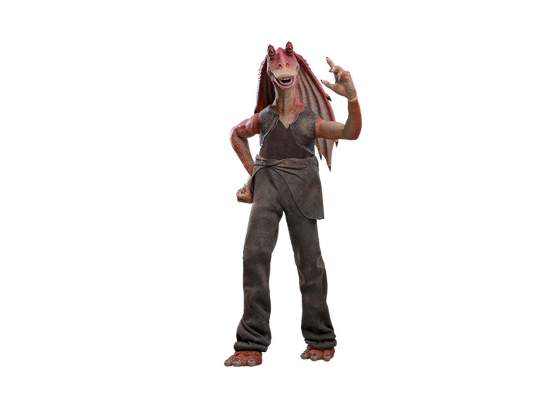Figura de Jar Jar Binks de Star Wars: La amenaza fantasma (MMS807) de Hot Toys
