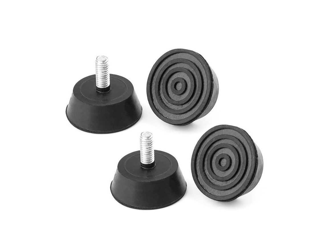 2026-pies De Mueble Ajustables De Goma, 4 Piezas, Tornillos Galvanizados, Diámetro 32mm, Antideslizantes Y Protector De Suelos