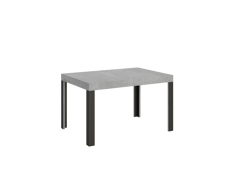 Mesa de Comedor ITAMOBY Linea (90x130/234 - Paneles de Melamina - Cemento)