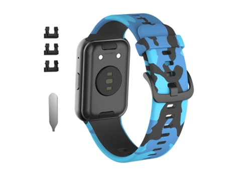 Correa de Silicona para Huawei Watch Fit - azul/camuflaje