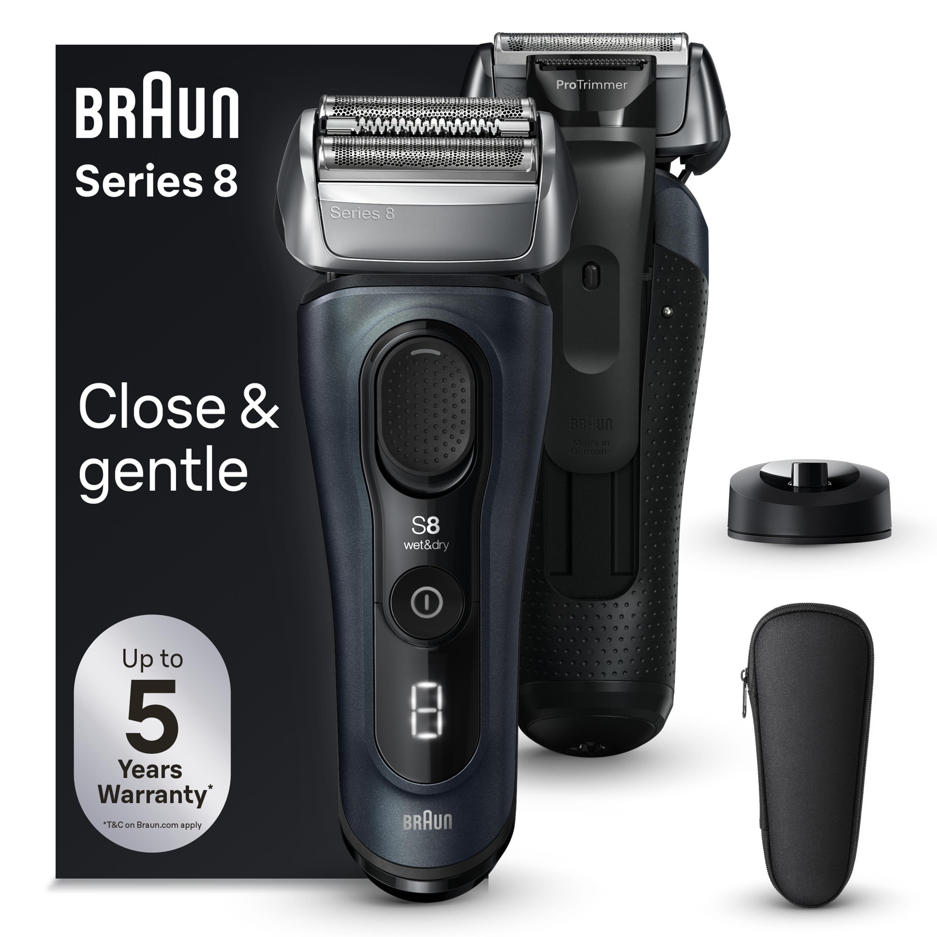 Maquina de Afeitar BRAUN Series 8 8513s (Autonomía 60 min - Batería)