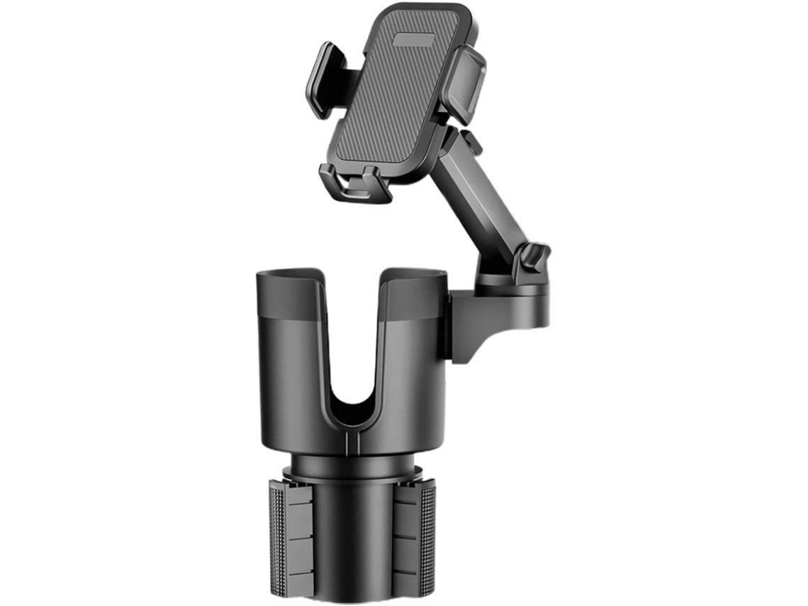 Portavasos para coche 2 en 1 para teléfono móvil y bebidas | Portavasos ajustable para coches y remolques Jortmrd