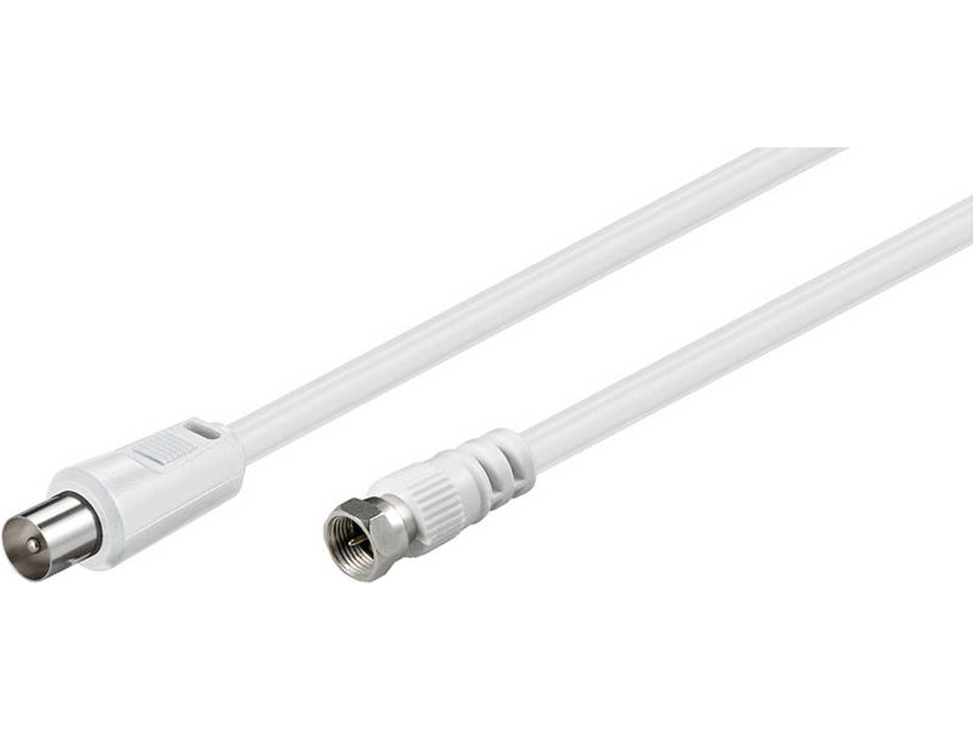 Cable de Antena GOOBAY (Coaxial - Blanco)