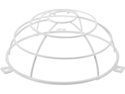 Cubierta Metálica De Acero Inoxidable Inoomp Para Rociadores Contra Incendios, De Fácil Montaje, Color Blanco. Protege