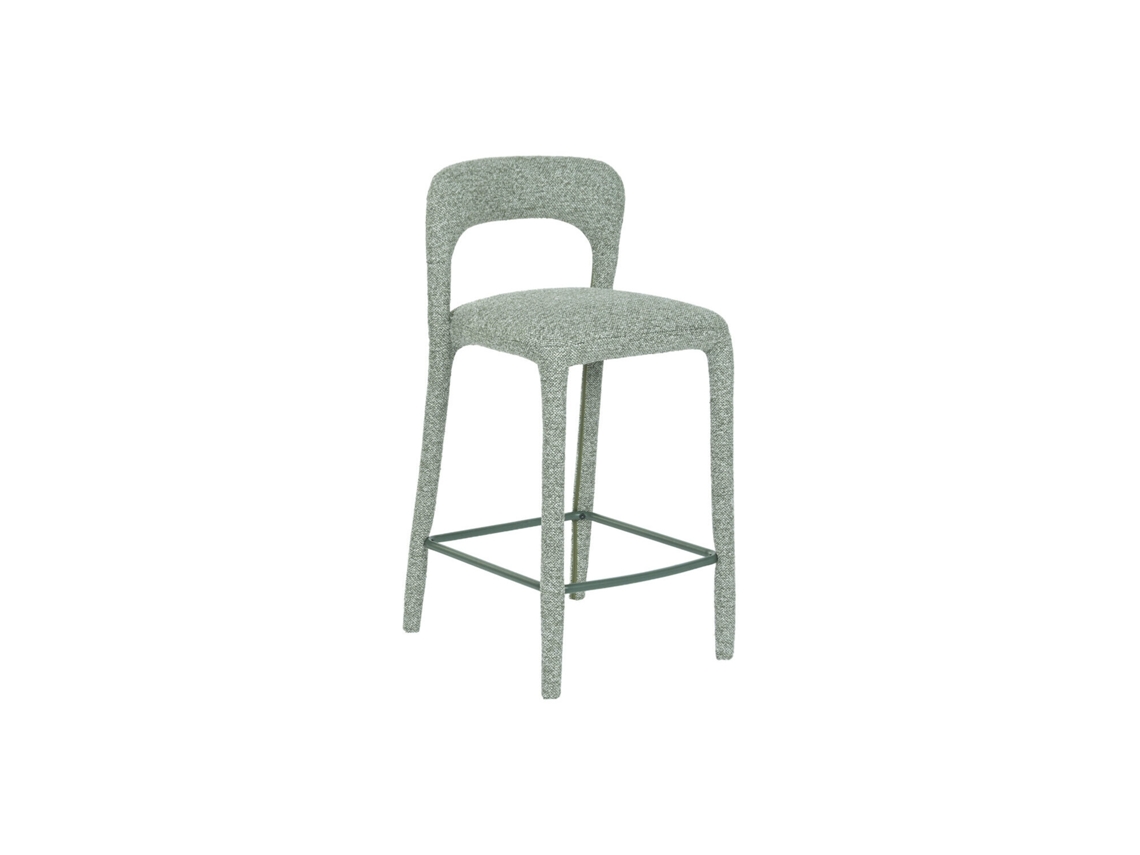 Taburete Metal Poliester Verde 45x48,5x92,5cm