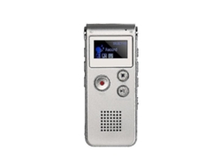Grabadora de voz digital de 16 GB con reproductor de música MP3 USB para grabar entrevistas, conversaciones y discursos Yizhood (plata)