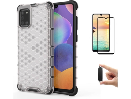 Kit Carcasa, Protector Y Soporte Samsung A31 Flexguard Rumble
