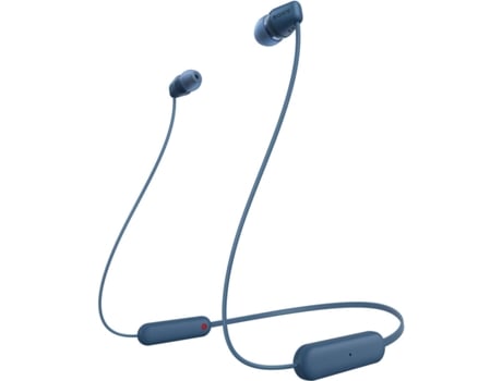 Auriculares Bluetooth SONY WIC100L (In Ear - Micrófono - Azul)