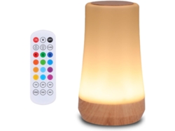 Lâmpada De Mesa Recarregável Usb Luz Noturna De Toque Portátil Com 13 Cores Rgb 