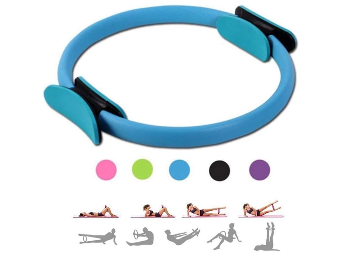 Aro Mágico De Pilates De 38 Cm (15 Pulgadas) Para Ejercicios De Resistencia Y Tonificación Con Doble Agarre.