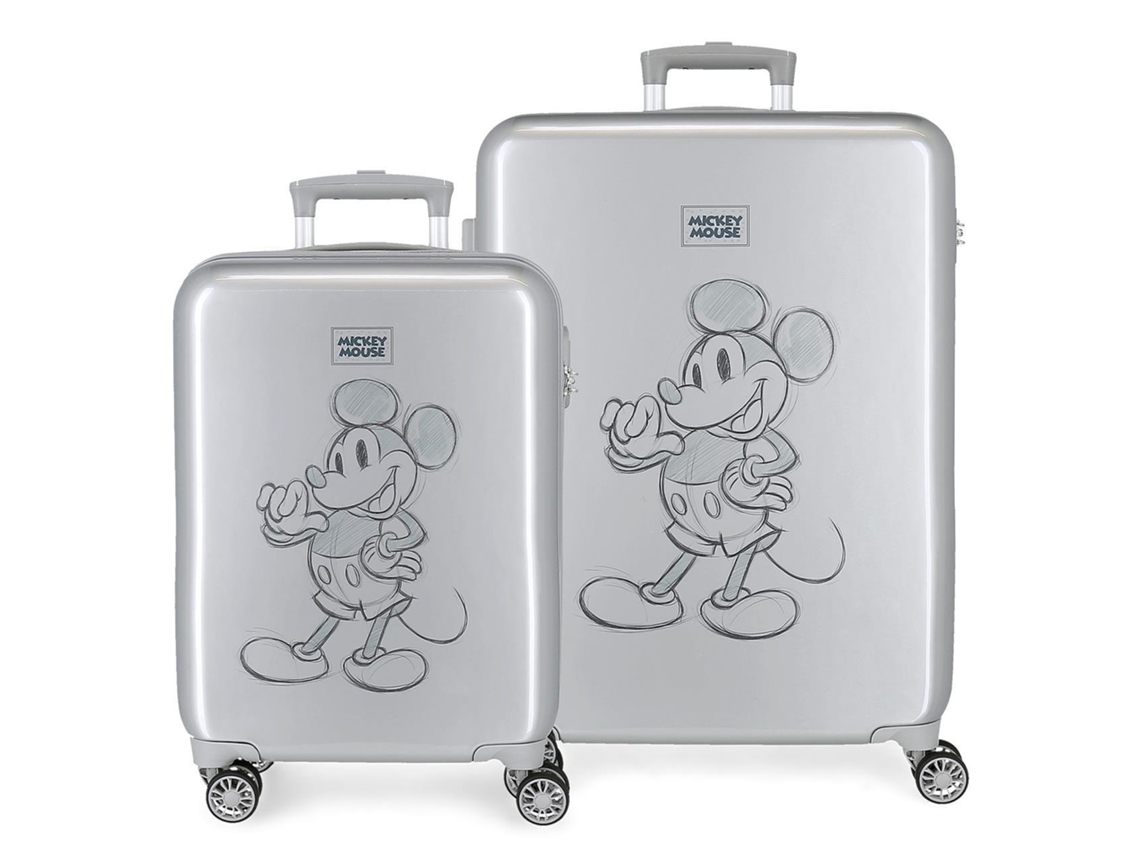 Conjunto de Maletas de Viaje MICKEY 100 s Gris (55/68cm - 34L / 70 L)