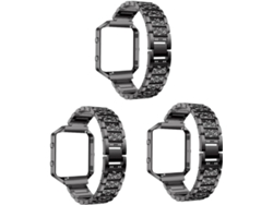 Juego De 3 Elegantes Correas Negras Para Reloj, Accesorios Compatibles Con Marcos De Reloj.