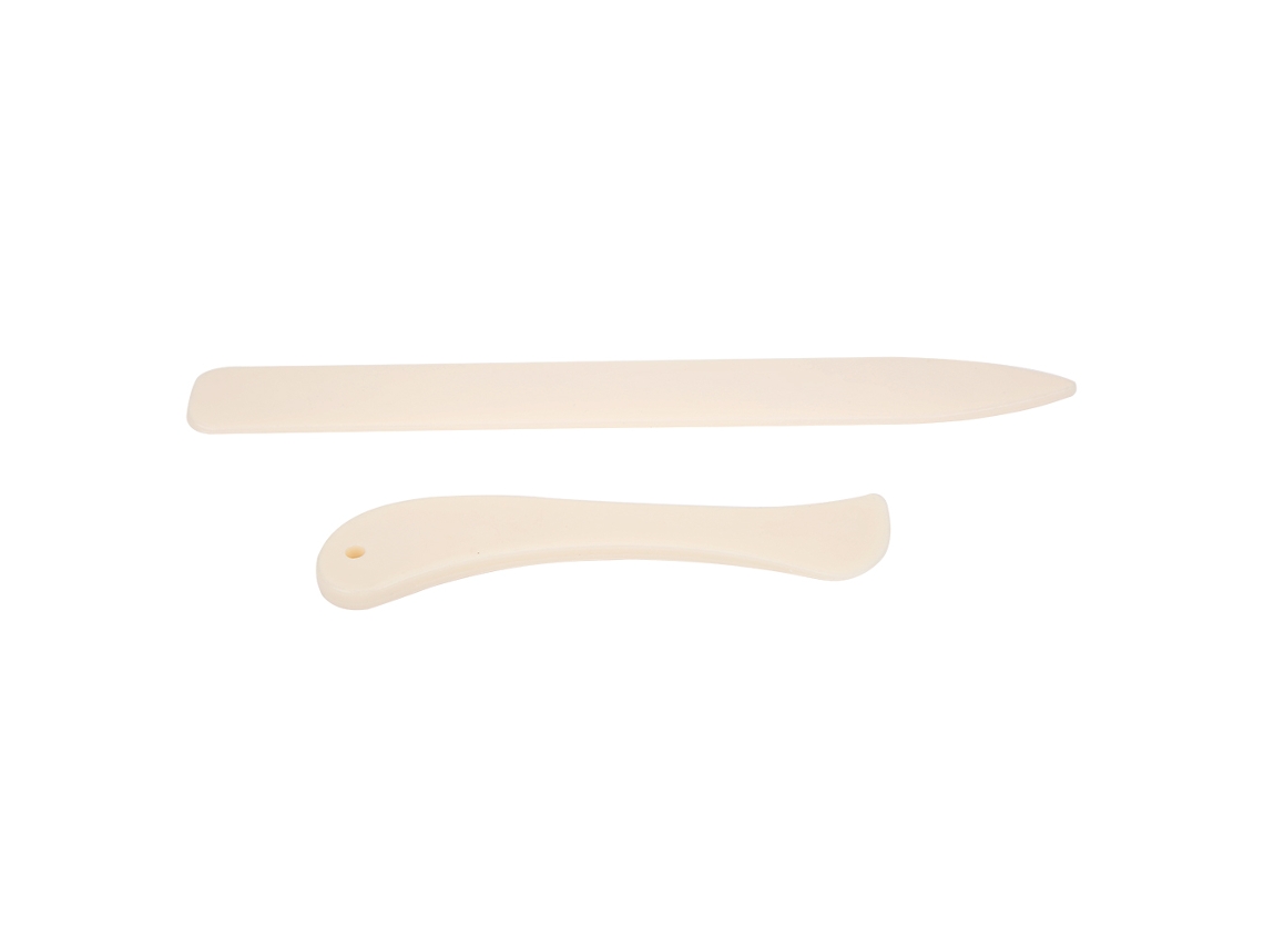 2 Ganchos De Hueso De Abs Blanco, Herramienta De Bricolaje Para Cuero Para Acabado De Bordes