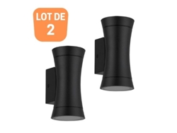 Lot de 2 paredes al aire libre Mulier 2x35W GU10 VITOLIGHTING