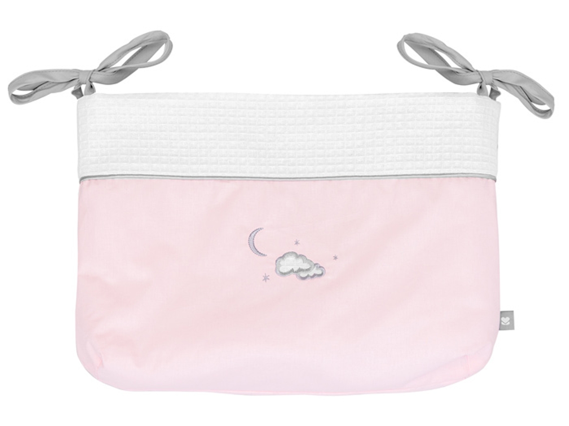 Cesta Pañalera con Lazos Dream Big Rosa KIKKABOO