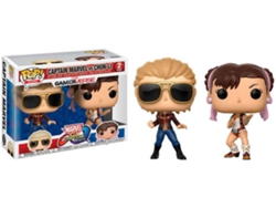 Conjunto de Figuras FUNKO POP! Marvel Captain Marvel vs Chun-Li
