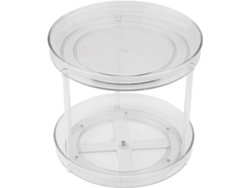 Organizador De Estantería Giratorio De 2 Niveles, Organizador De Armario Lazy-susan Transparente Para Cocina Y Hogar